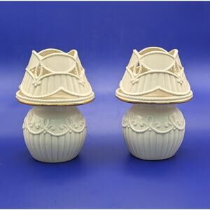 Lenox Fine Porcelain Carved Tea Light Mini Lamp